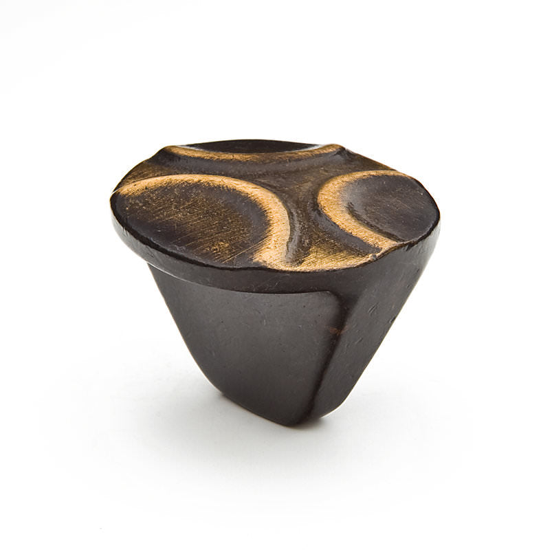 Schaub and Company 807-AZ Ovale Collection 1-1/2" x 1-1/4" Designer Cabinet Knob Antique Bronze