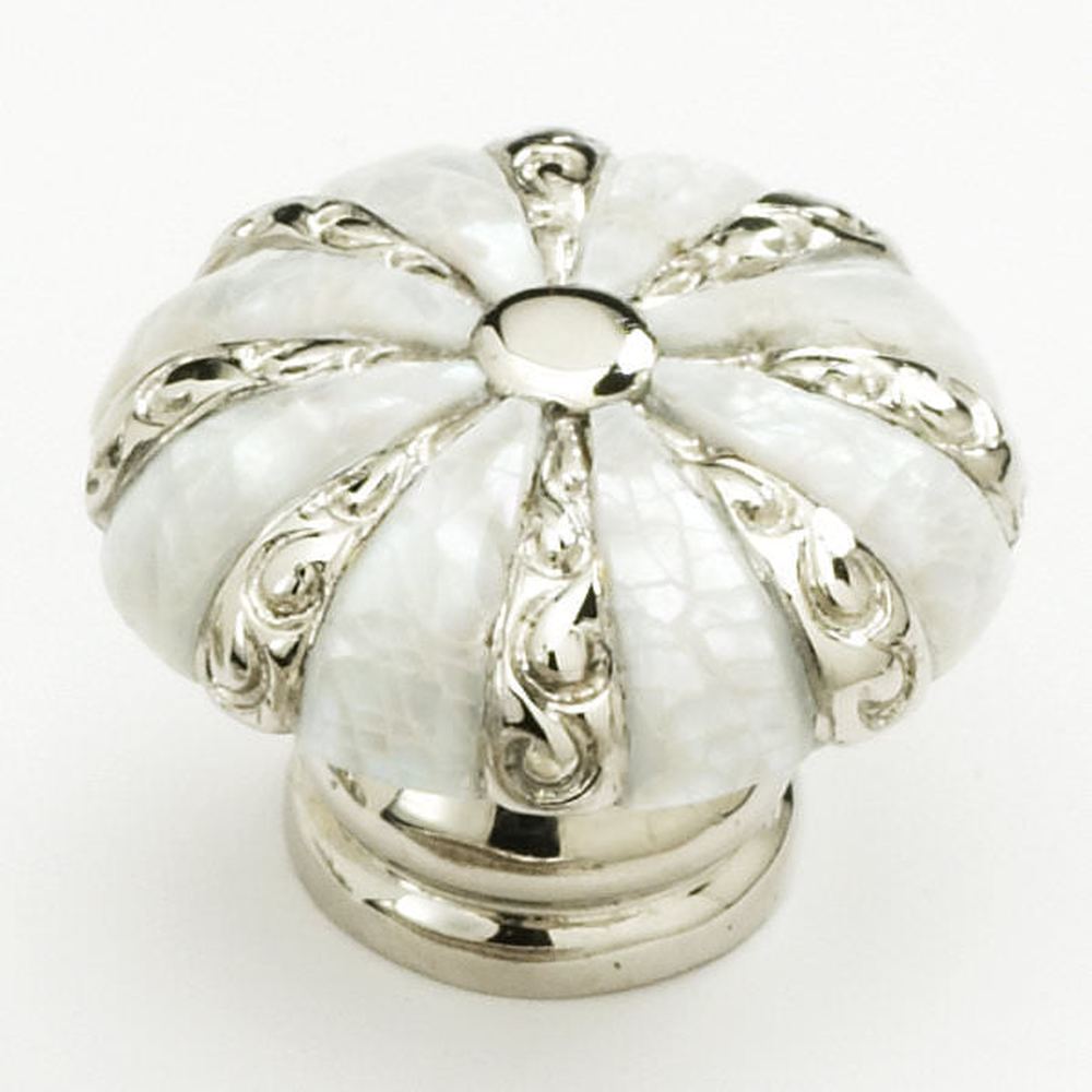 Schaub and Company 853-MOP-PN pearl / nickel designer cabinet knob