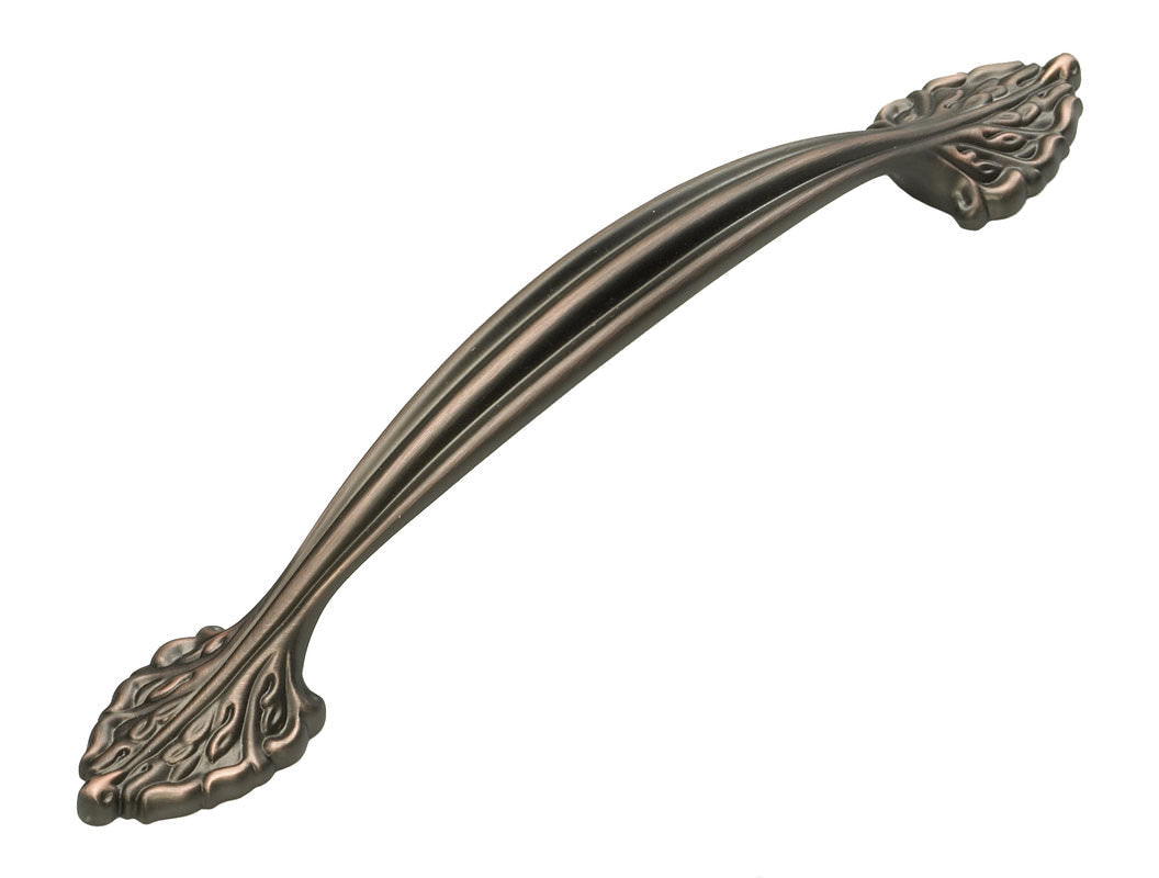 Schaub and Company 8716-MIBZ michelangelo bronze arched cabinet pull