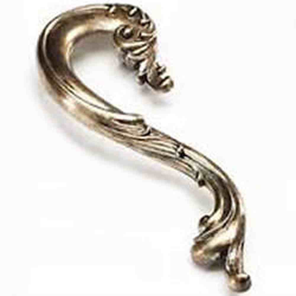 Schaub and Company 934L-MSL moticello silver cabinet pull