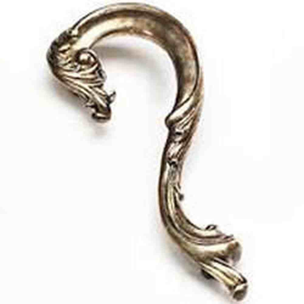 Schaub and Company 934R-MSL moticello silver cabinet pull