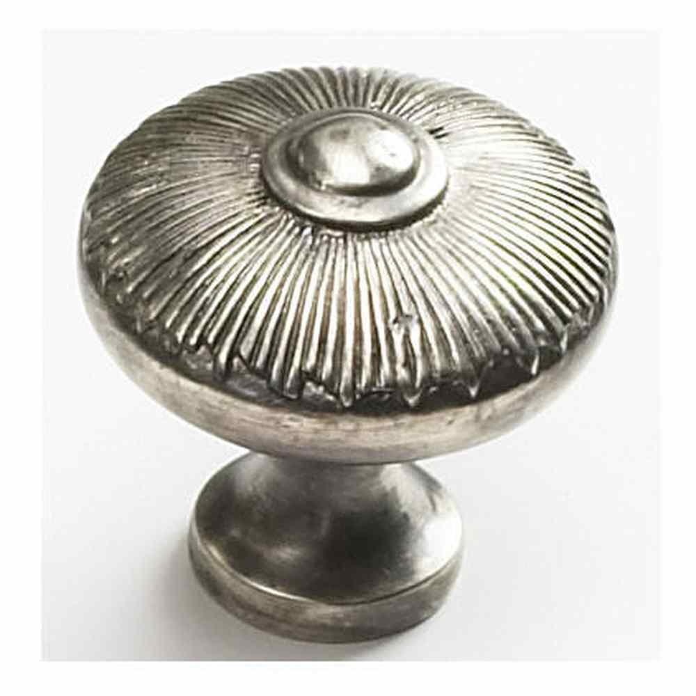 Schaub and Company 974-SA silver antique mushroom cabinet knob
