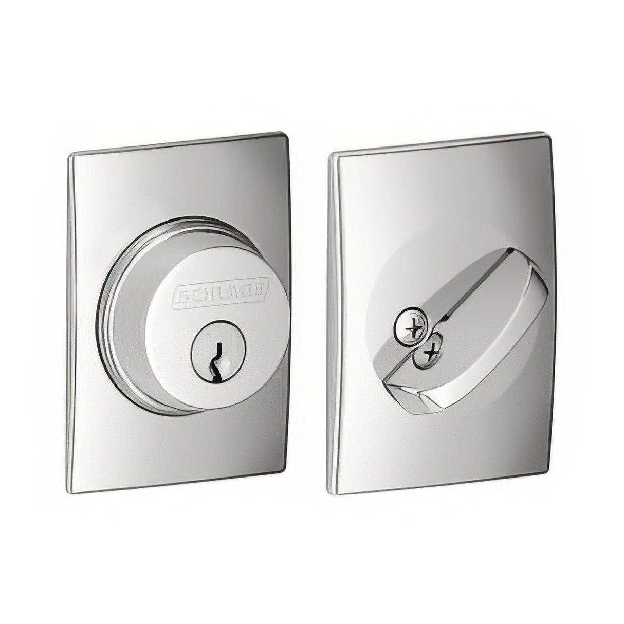 Schlage B60CEN625 B60CEN Single Cylinder Deadbolt with Century Rose Polished Chrome