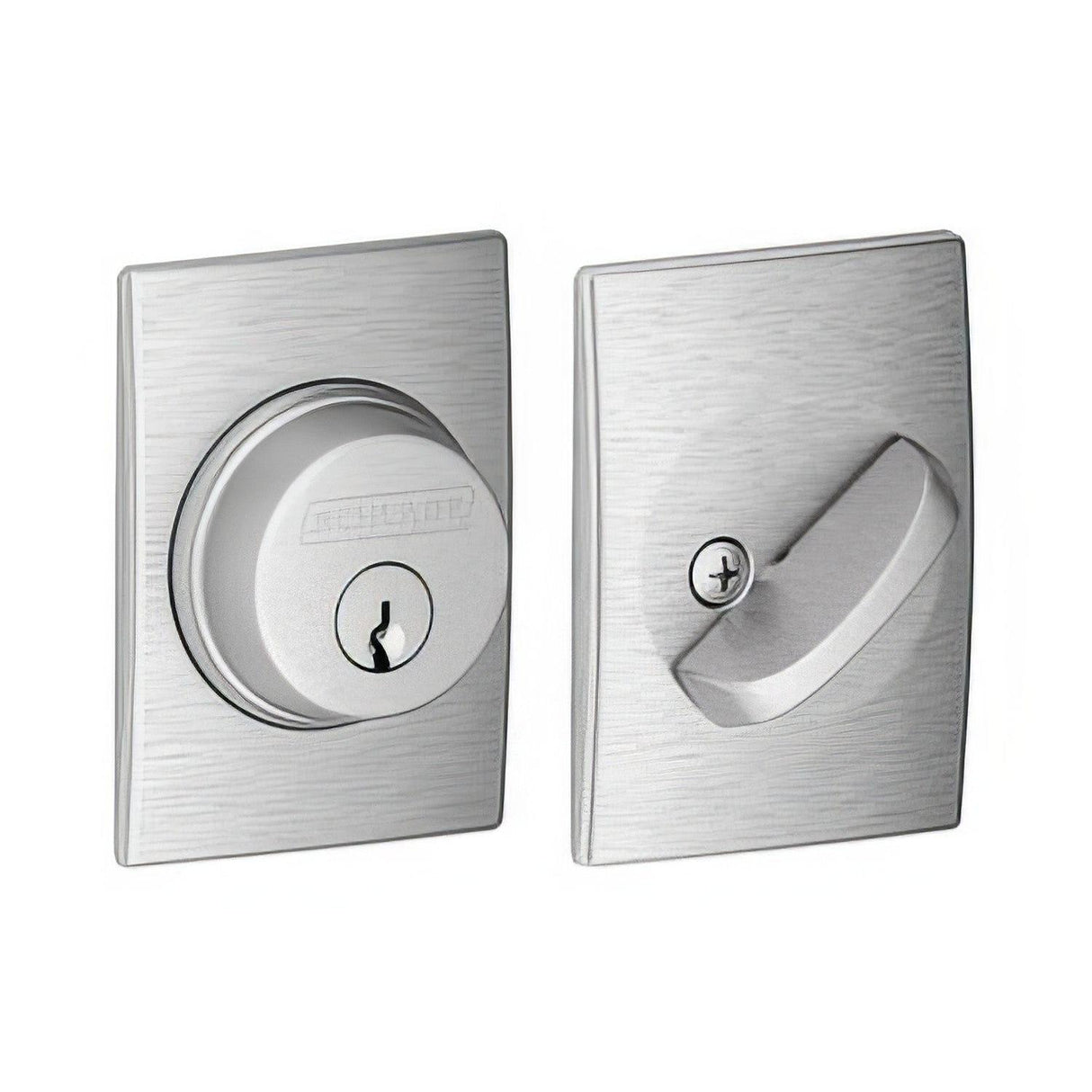 Schlage B60CEN626 B60CEN Single Cylinder Deadbolt with Century Rose Satin Chrome