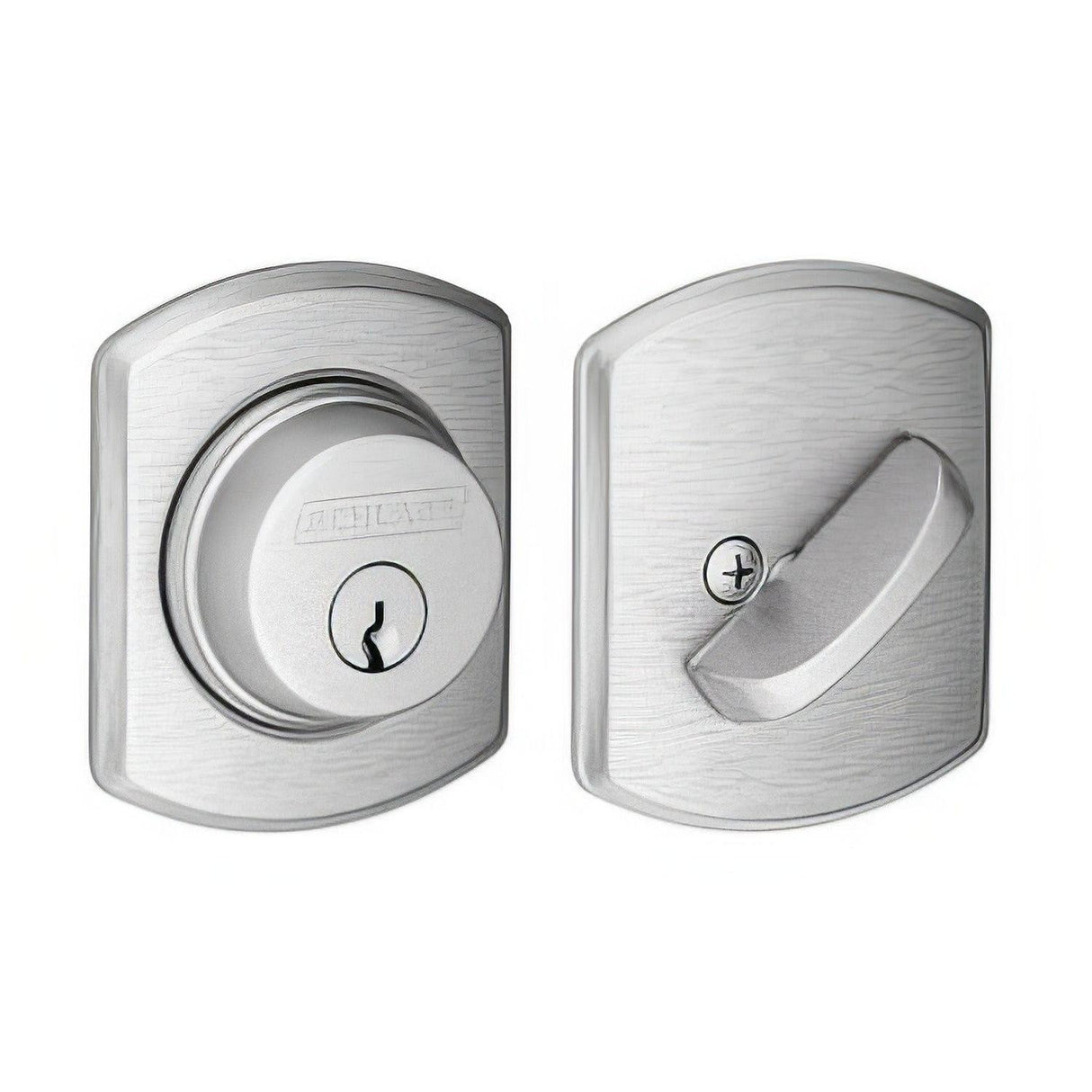 Schlage B60GRW626 B60GRW Single Cylinder Deadbolt with Greenwich Rose Satin Chrome