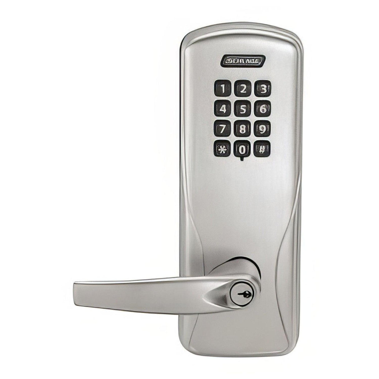 Schlage CO100CY70KPATH626 CO-100-CY-70-KP-ATH CO-Series Commercial Electronic Cylindrical Lock with Keypad and Athens Lever Satin Chrome