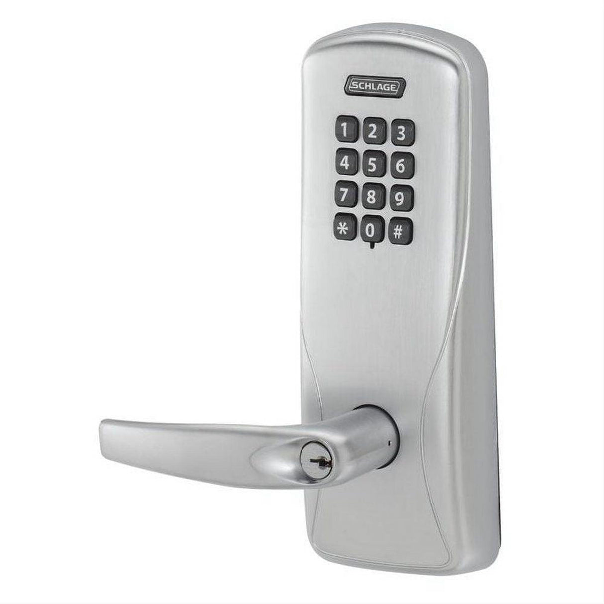 Schlage CO100MS70KPATH626B CO-Series Commercial Electronic Mortise Lock Satin Chrome