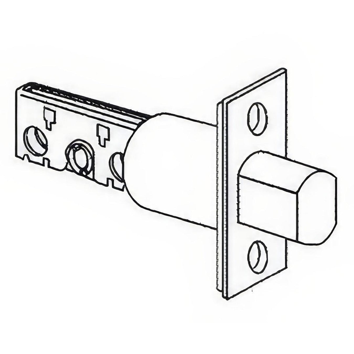 Schlage Commercial 12633619 12-633 5" Deadbolt with Square Corner 1-1/8" x 2-1/4" Faceplate Satin Nickel