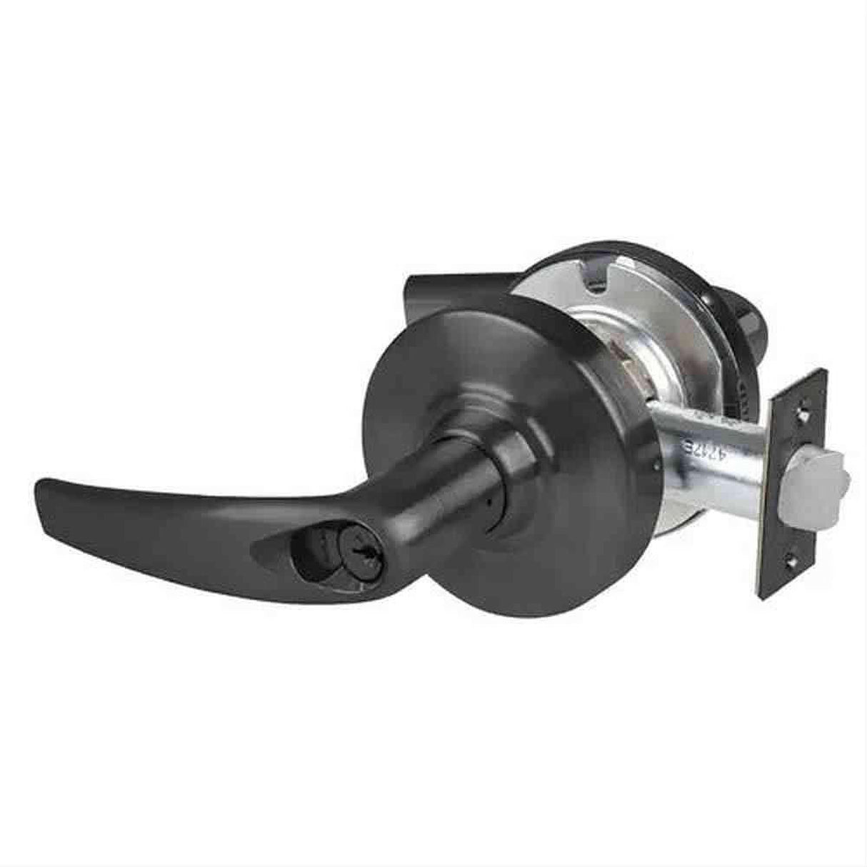 Schlage Commercial ALX80PATH622 ALX80PATH Grade 2 Athens Storeroom Door Lever with C Keyway Matte Black
