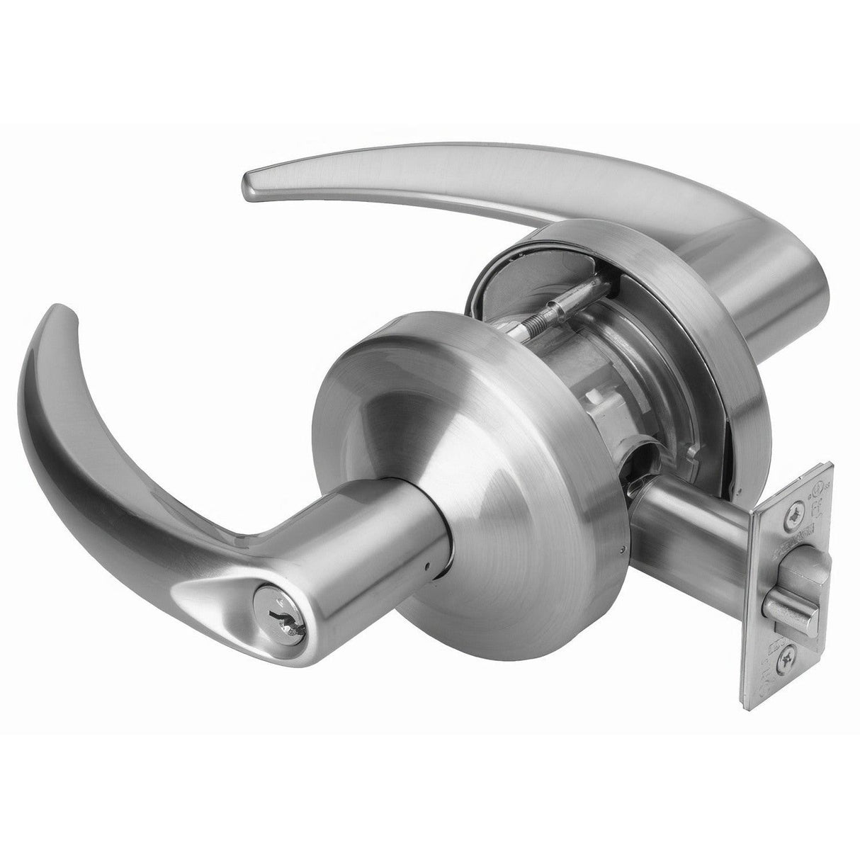 Schlage Commercial ND60BOME613 ND60BOME Omega Keyed Vestibule Door Lever Less Small Format Core Oil Rubbed Bronze