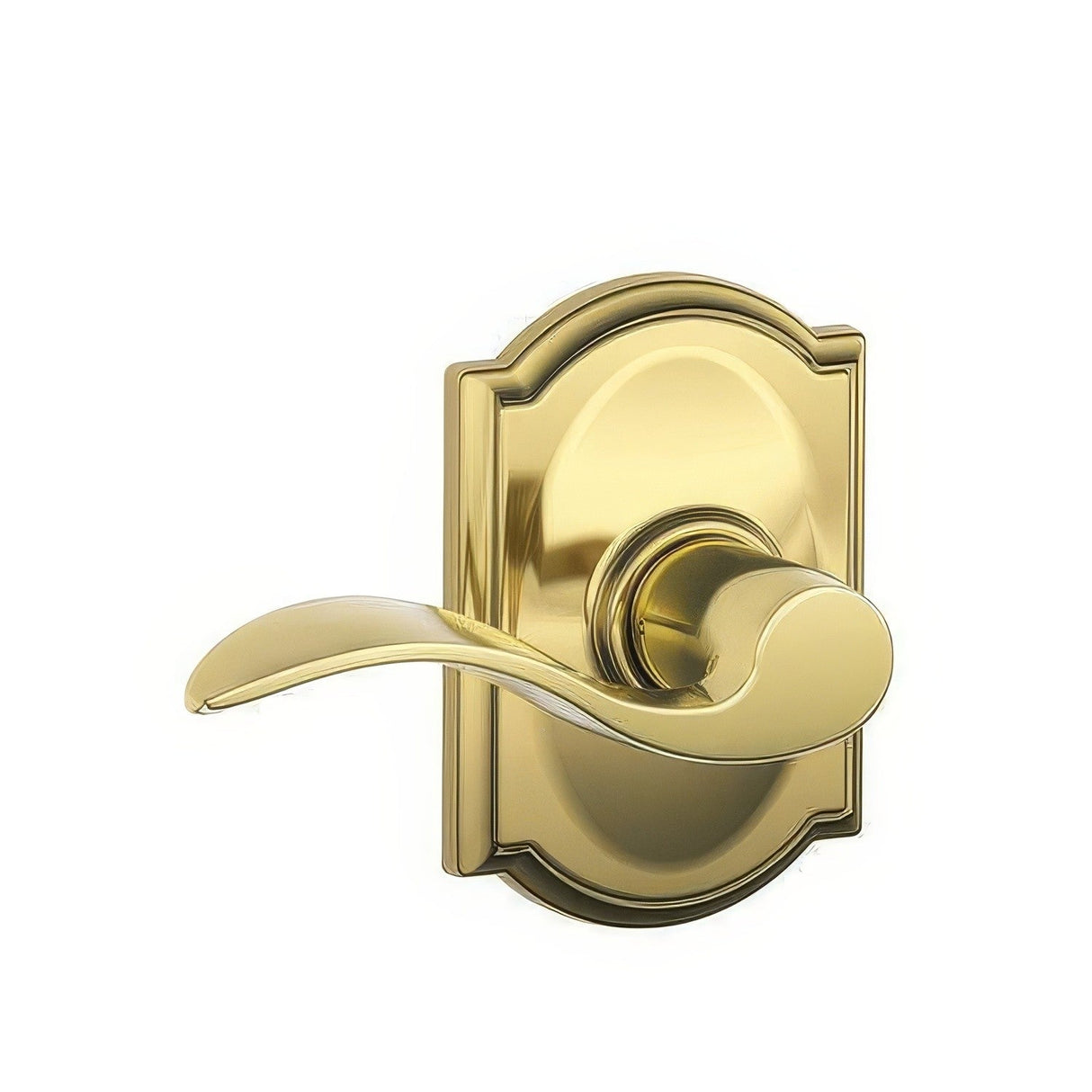 Schlage F10ACC605CAM F10-ACC-CAM F-Series Accent Passage Door Lever Polished Brass