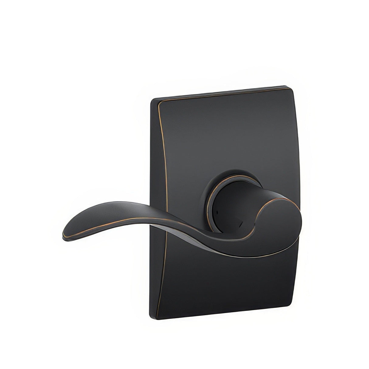 Schlage F10ACC716CEN F10-ACC-CEN F-Series Accent Passage Door Lever Aged Bronze