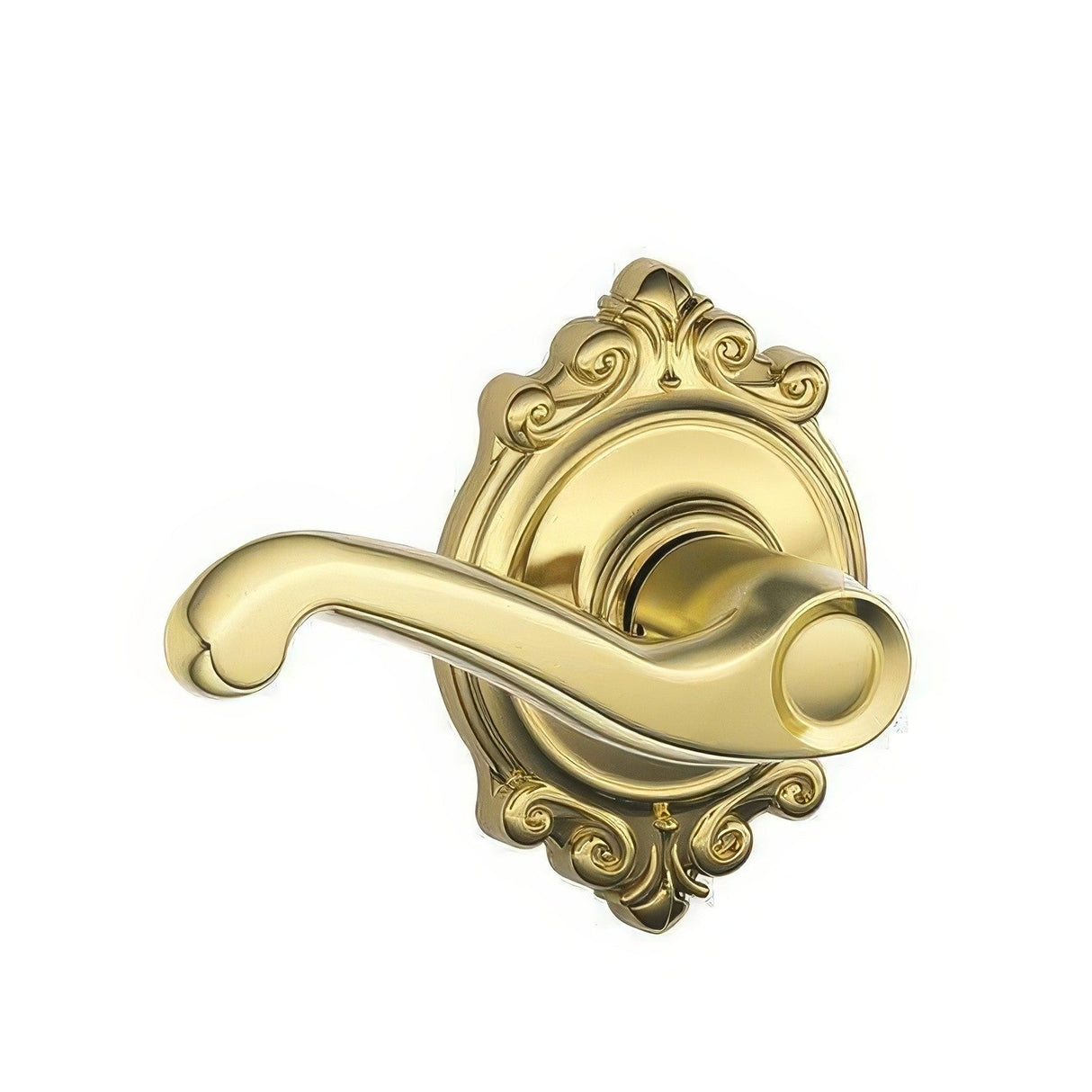 Schlage F10FLA505BRK F10-FLA-BRK F-Series Flair Passage Door Lever Lifetime Polished Brass