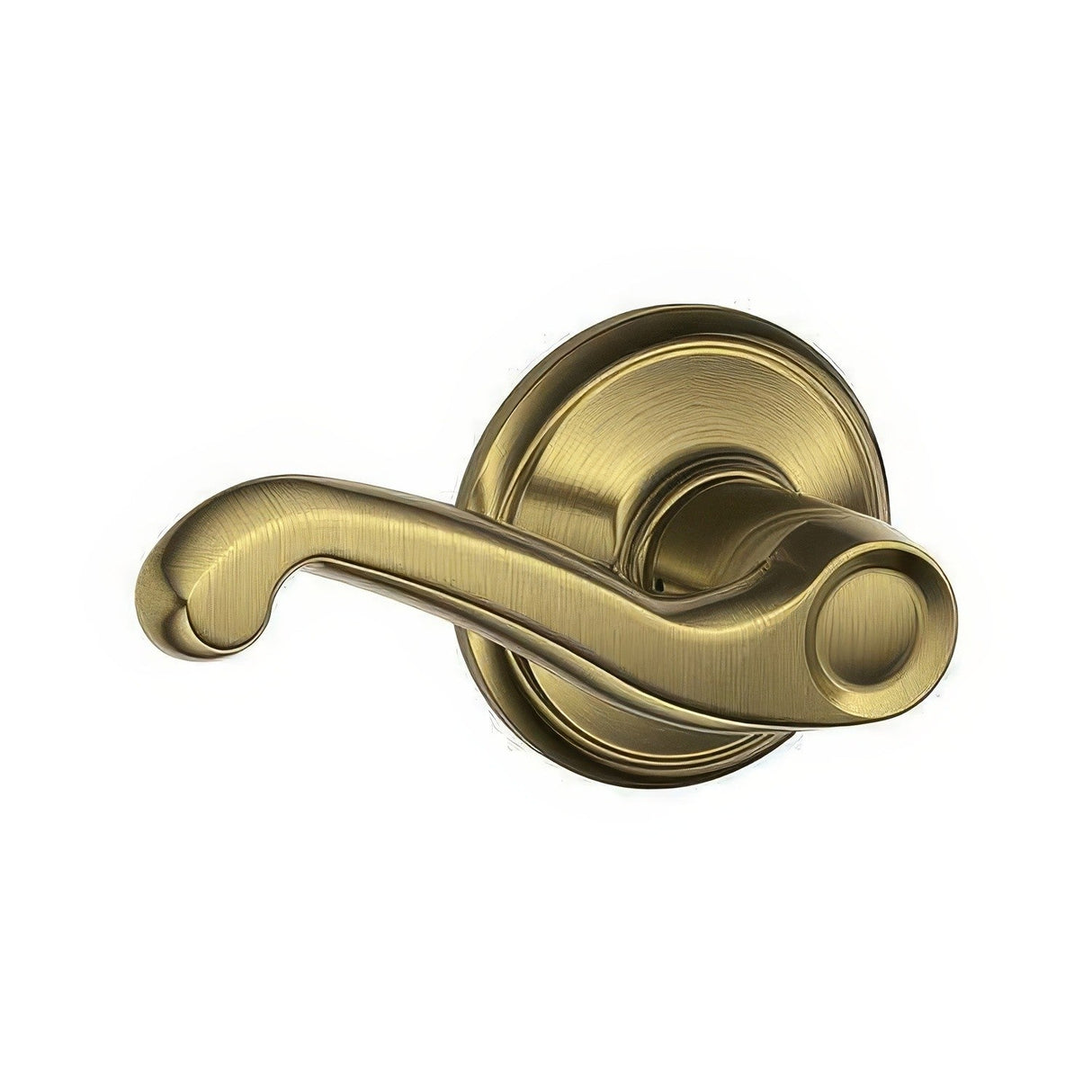 Schlage F10FLA609 F10-FLA F-Series Flair Passage Door Lever Antique Brass