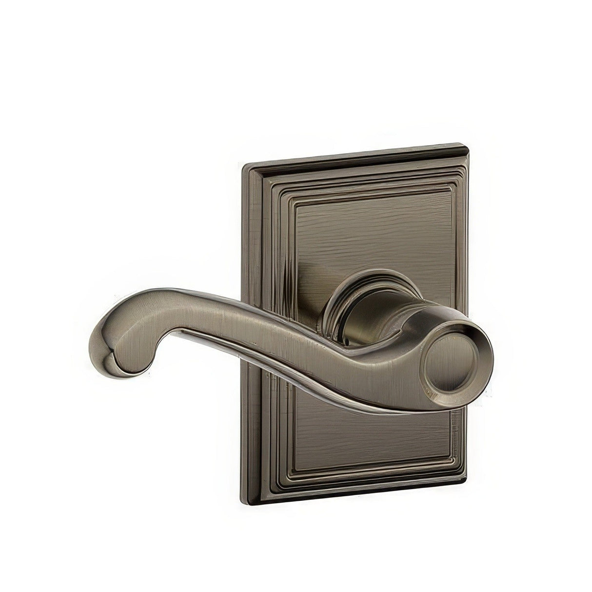 Schlage F10FLA620ADD F10-FLA-ADD F-Series Flair Passage Door Lever Antique Pewter