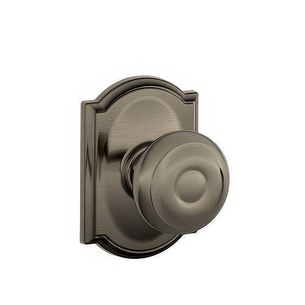 Schlage F10GEO620CAM F10-GEO-CAM F-Series Georgian Passage Door Knob Antique Pewter
