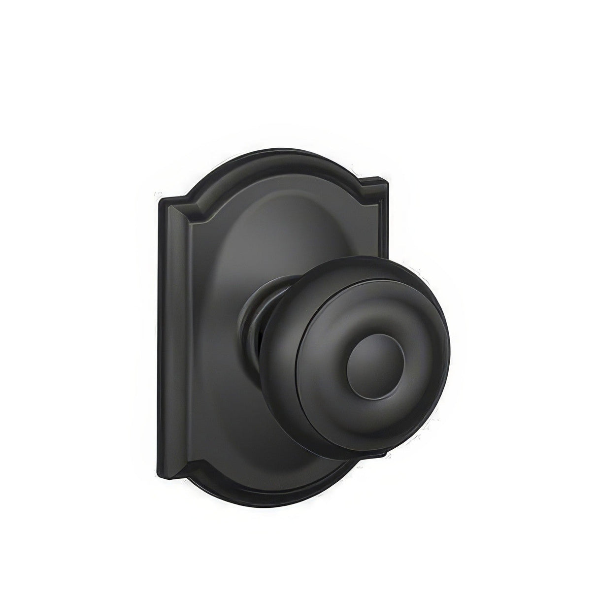 Schlage F10GEO622CAM F10-GEO-CAM F-Series Georgian Passage Door Knob Matte Black