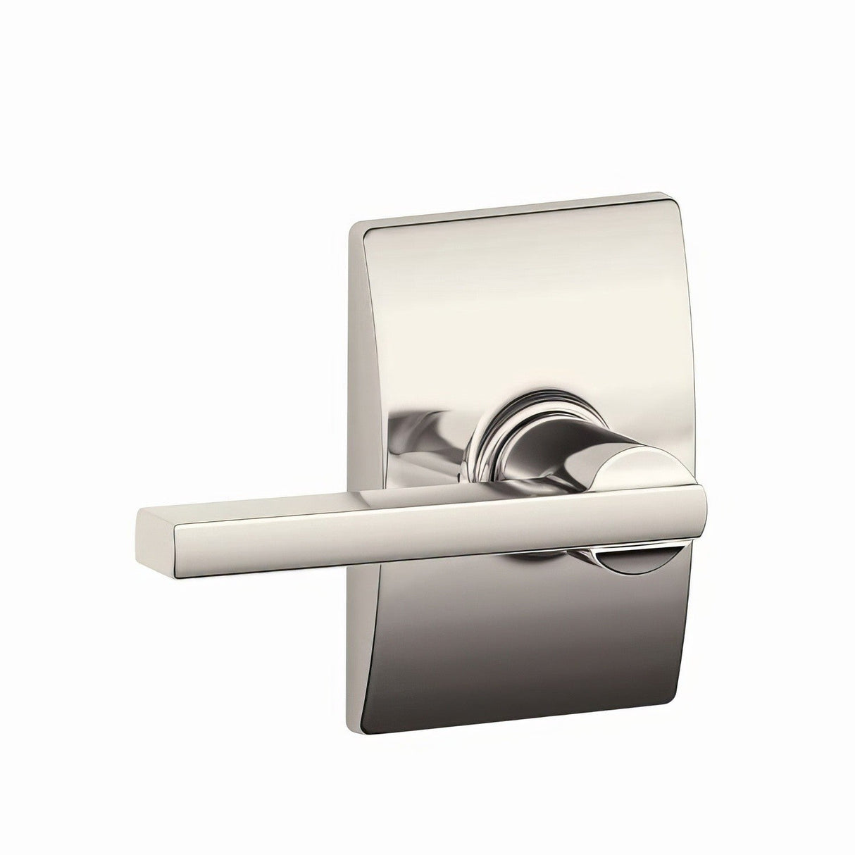 Schlage F10LAT618CEN F10-LAT-CEN F-Series Latitude Passage Door Lever Bright Nickel