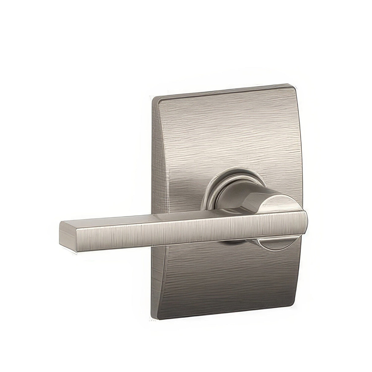Schlage F10LAT619CEN F10-LAT-CEN F-Series Latitude Passage Door Lever Satin Nickel