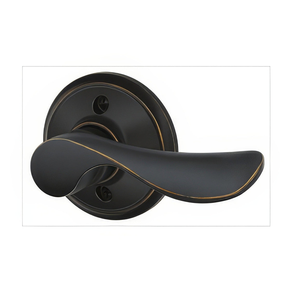 Schlage F170CHP716RH F170-CHP-RH F-Series Champagne Right Hand Dummy Door Lever Aged Bronze
