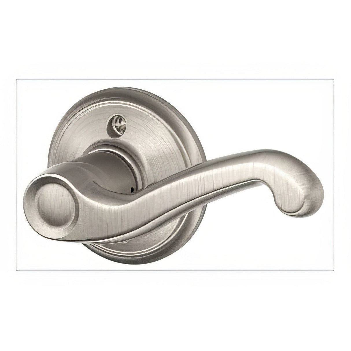 Schlage F170FLA619RH F170-FLA-RH F-Series Flair Single Right Hand Dummy Door Lever Satin Nickel