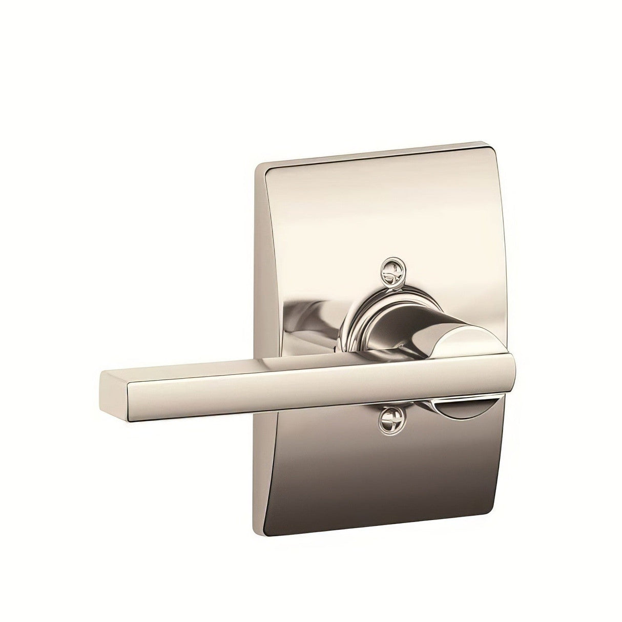 Schlage F170LAT618CEN F170-LAT-CEN F-Series Latitude Dummy Door Lever Bright Nickel