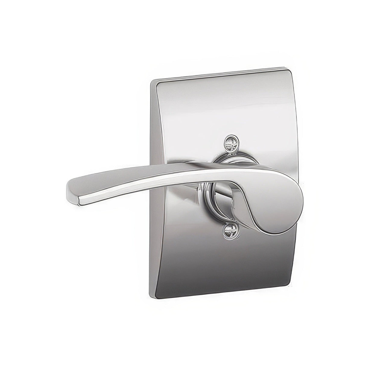Schlage F170MER625CENLH F170-MER-CEN-LH F-Series Merano Left Hand Dummy Door Lever Polished Chrome