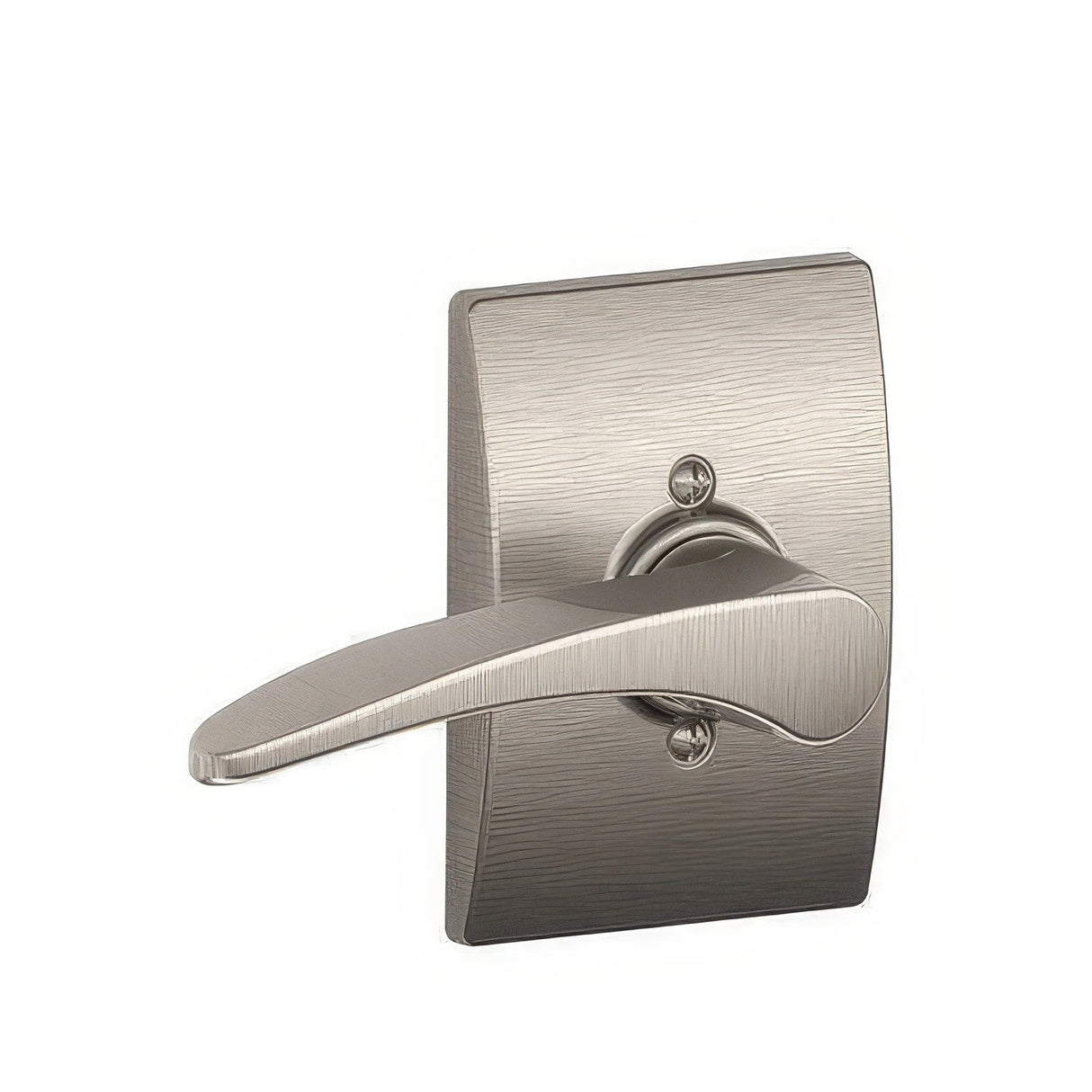 Schlage F170MNH619CENLH F170-MNH-CEN-LH F-Series Manhattan Left Hand Dummy Door Lever Satin Nickel