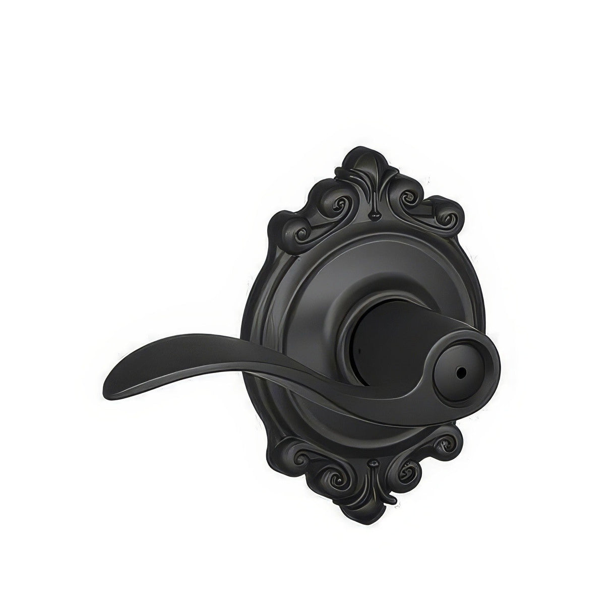 Schlage F40ACC622BRK F40-ACC-BRK F-Series Accent Privacy Door Lever Matte Black