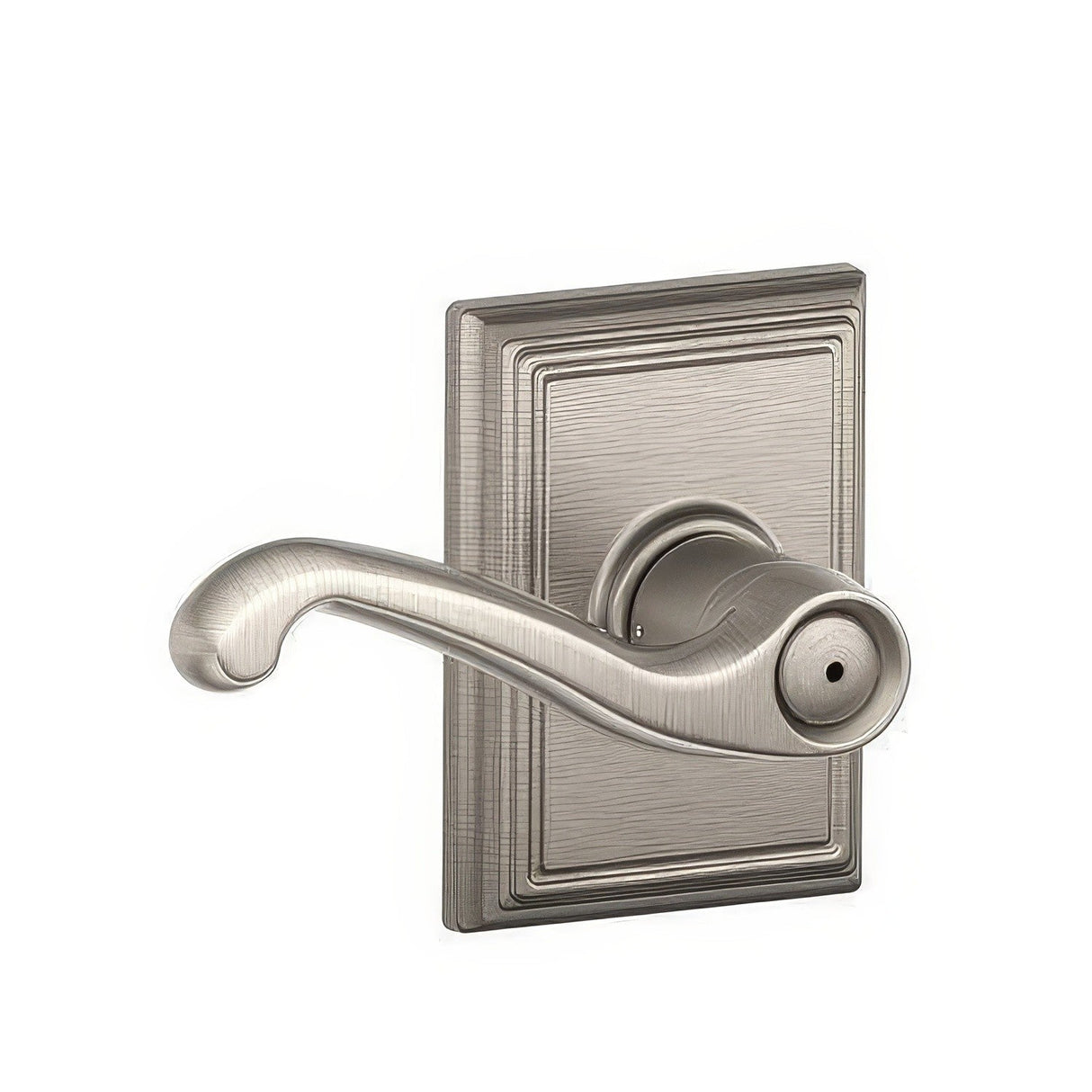 Schlage F40FLA619ADD F40-FLA-ADD F-Series Flair Privacy Door Lever Satin Nickel