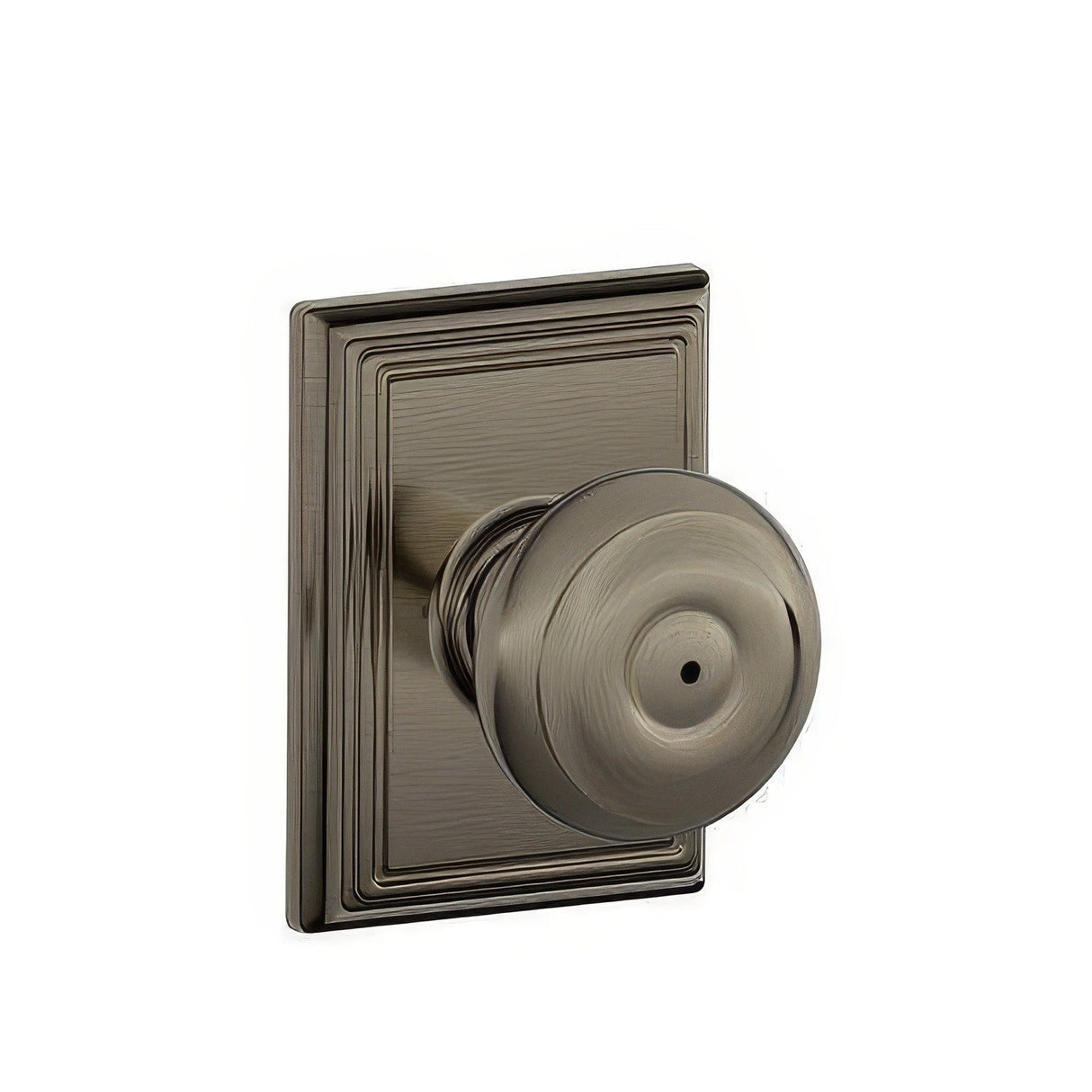 Schlage F40GEO620ADD F40-GEO-ADD F-Series Georgian Privacy Door Knob Antique Pewter