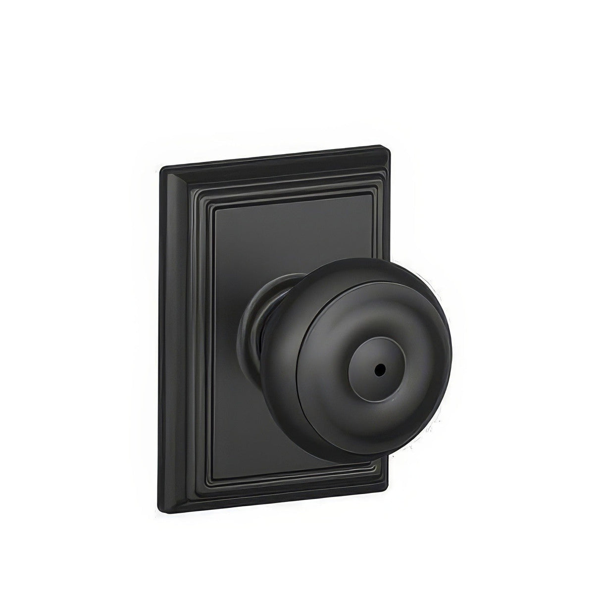 Schlage F40GEO622ADD F40-GEO-ADD F-Series Georgian Privacy Door Knob Matte Black