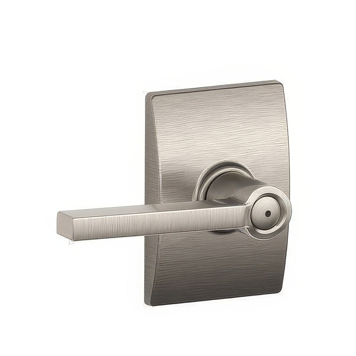 Schlage F40LAT619CEN F40-LAT-CEN F-Series Latitude Privacy Door Lever Satin Nickel
