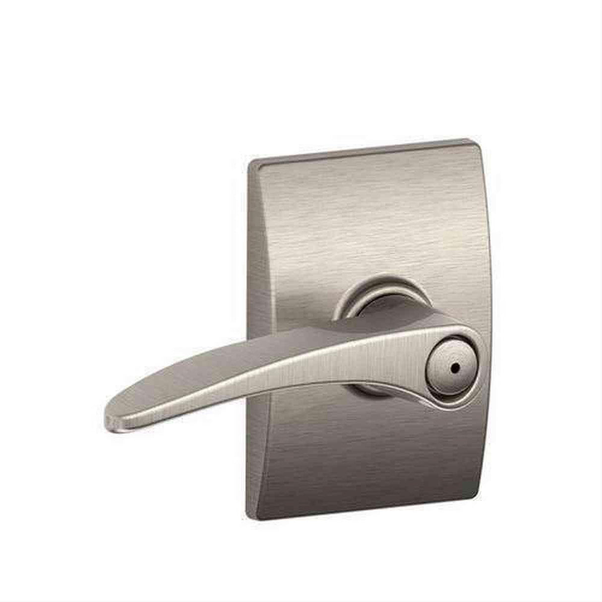 Schlage F40MNH619CEN F40-MNH-CEN F-Series Manhattan Privacy Door Lever Satin Nickel