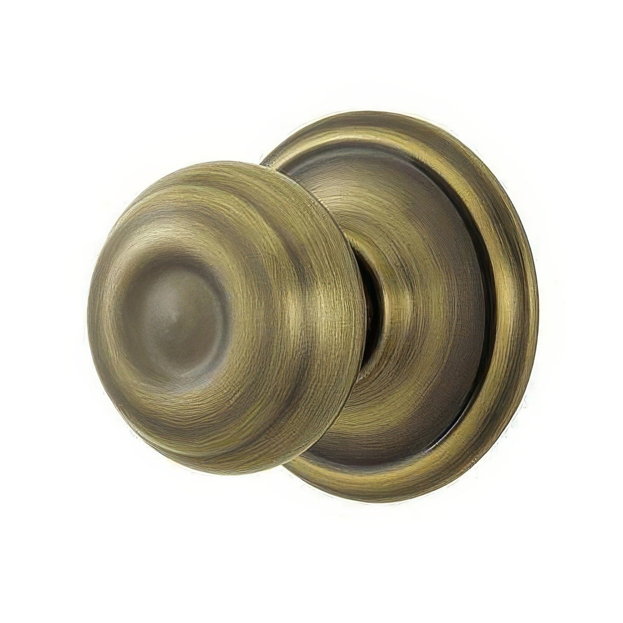 Schlage F59GEO609 antique brass single cylinder trim pack