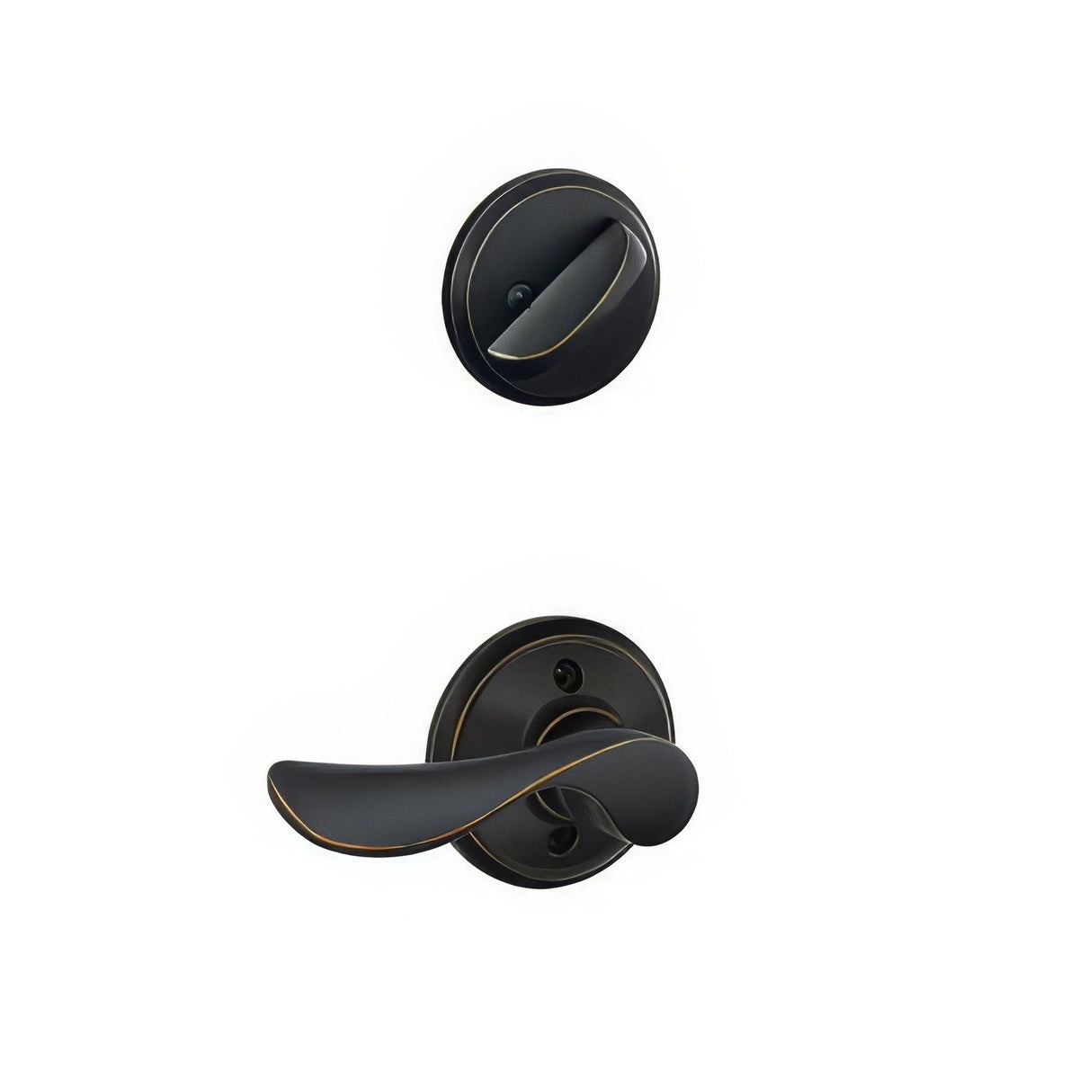 Schlage F59CHP716RH F59-CHP-RH F-Series Right Hand Champagne Interior Pack Aged Bronze