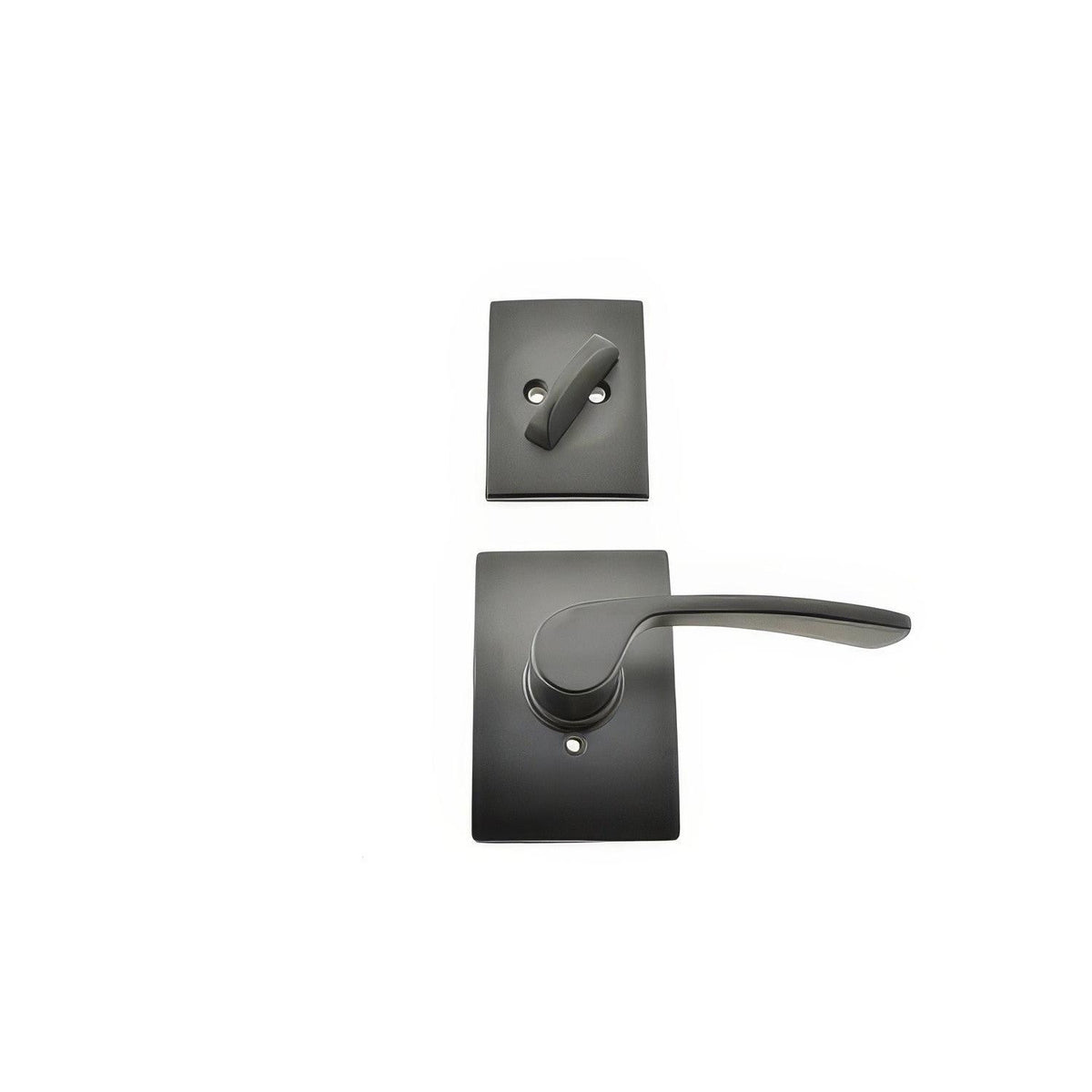 Schlage F59MER622CENLH F59-MER-CEN-LH F-Series Merano Left Hand Interior Pack Lever Matte Black