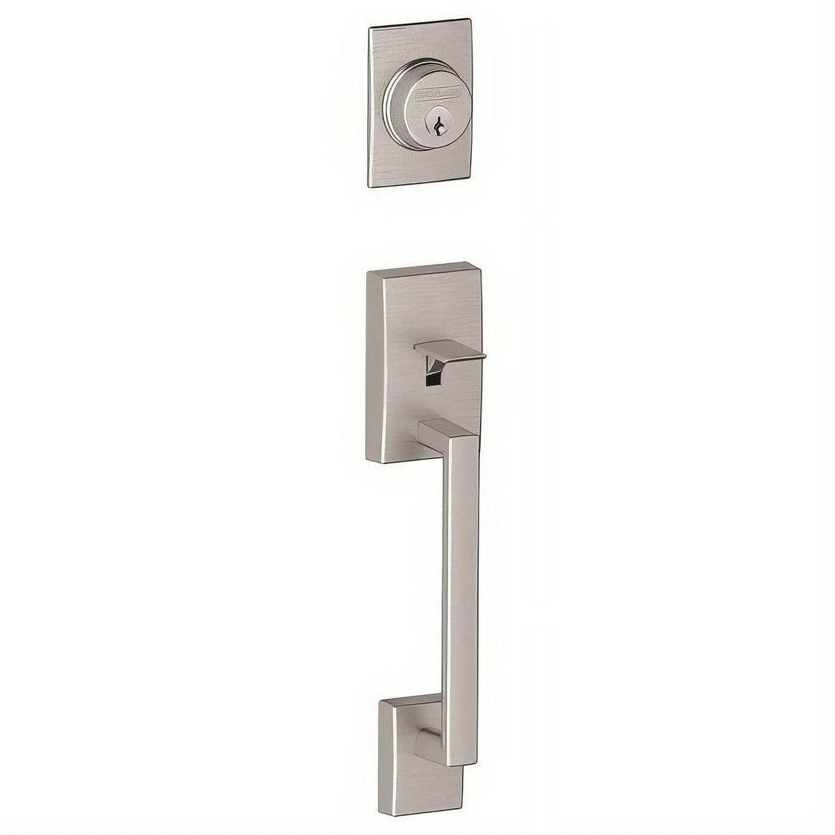 Schlage F62CEN626MNHLH F-Series Left Hand Century Double Cylinder Handleset Satin Chrome