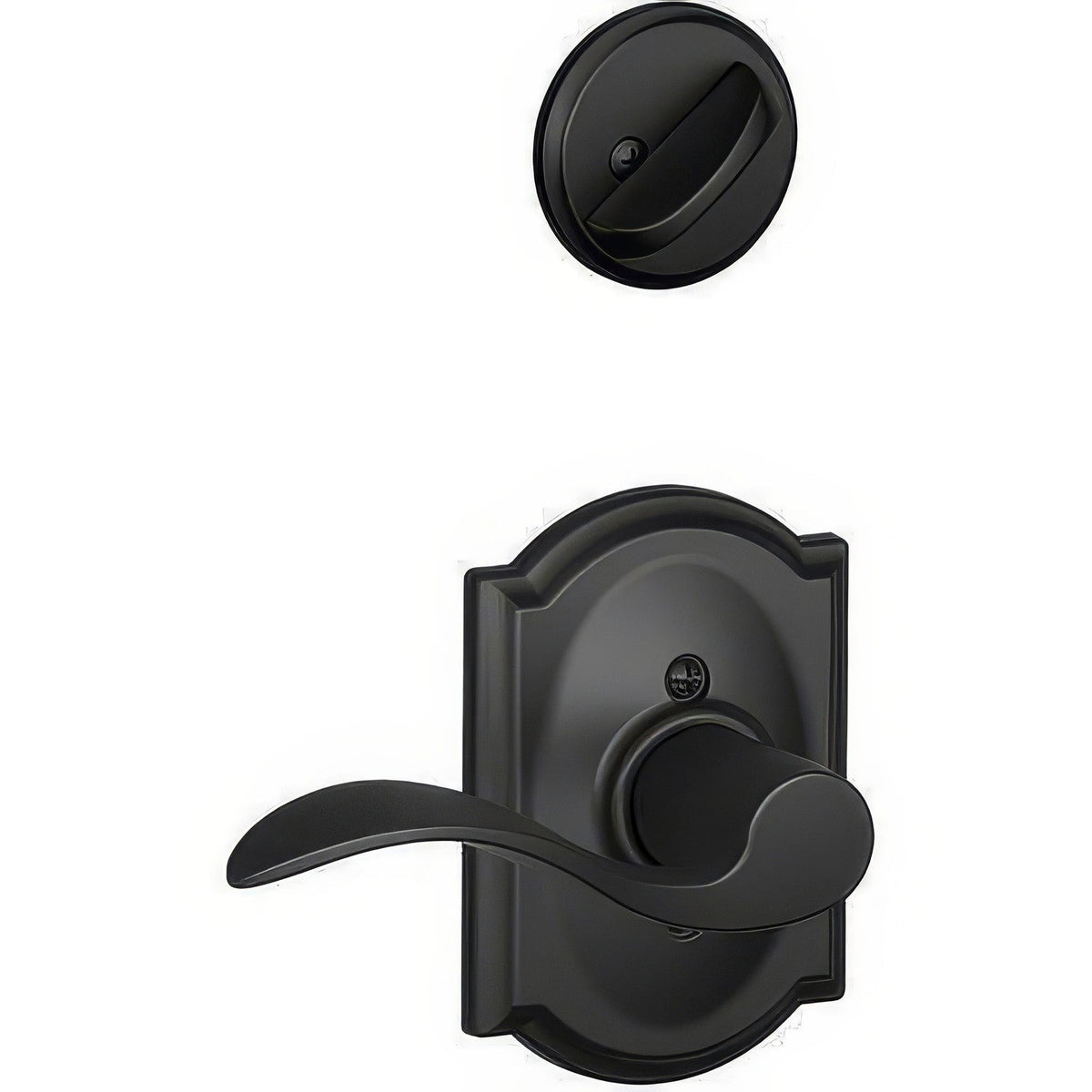 Schlage F94ACC622CAMRH F94-ACC-CAM-RH F-Series Accent Right Hand Dummy Interior Pack Matte Black