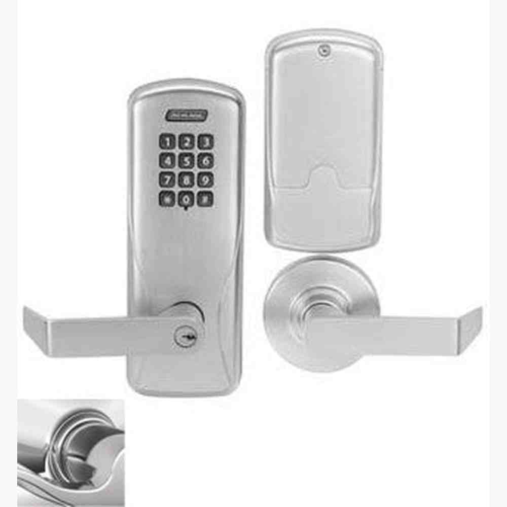 Schlage CO200CY70KPRHO625 polished chrome keypad entry door lever