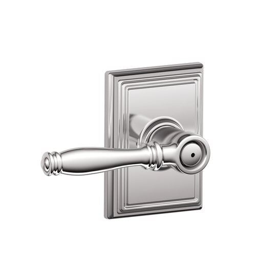 Schlage F40BIR625ADD polished chrome privacy door lever