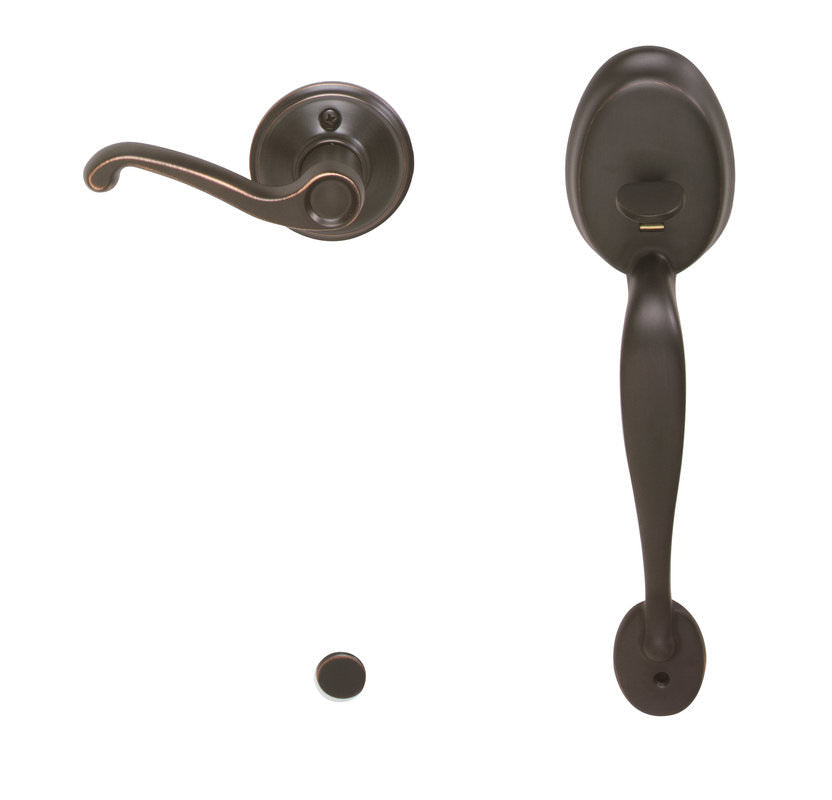 Schlage FE285PLY625FLARH FE285-PLY-FLA-RH Plymouth Lower Handleset for Electronic Keypad with Flair Interior Right Hand Lever Polished Chrome