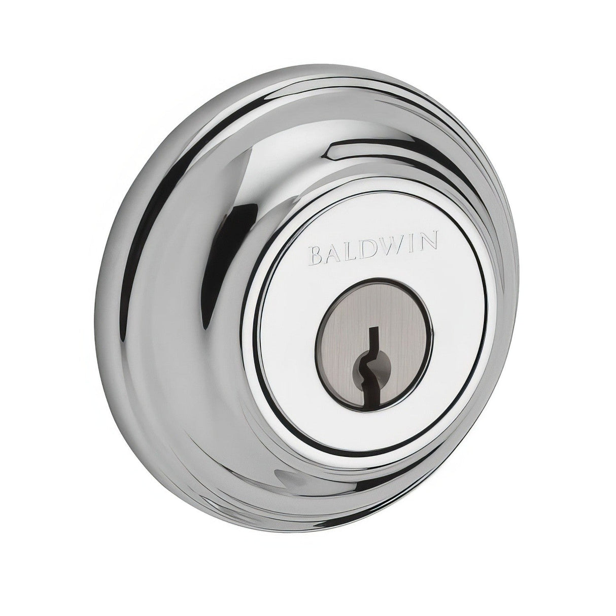 Baldwin SCTRD260 polished chrome single cylinder deadbolt