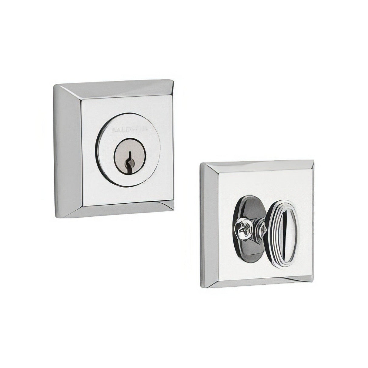 Baldwin SCTSD260 polished chrome single cylinder deadbolt