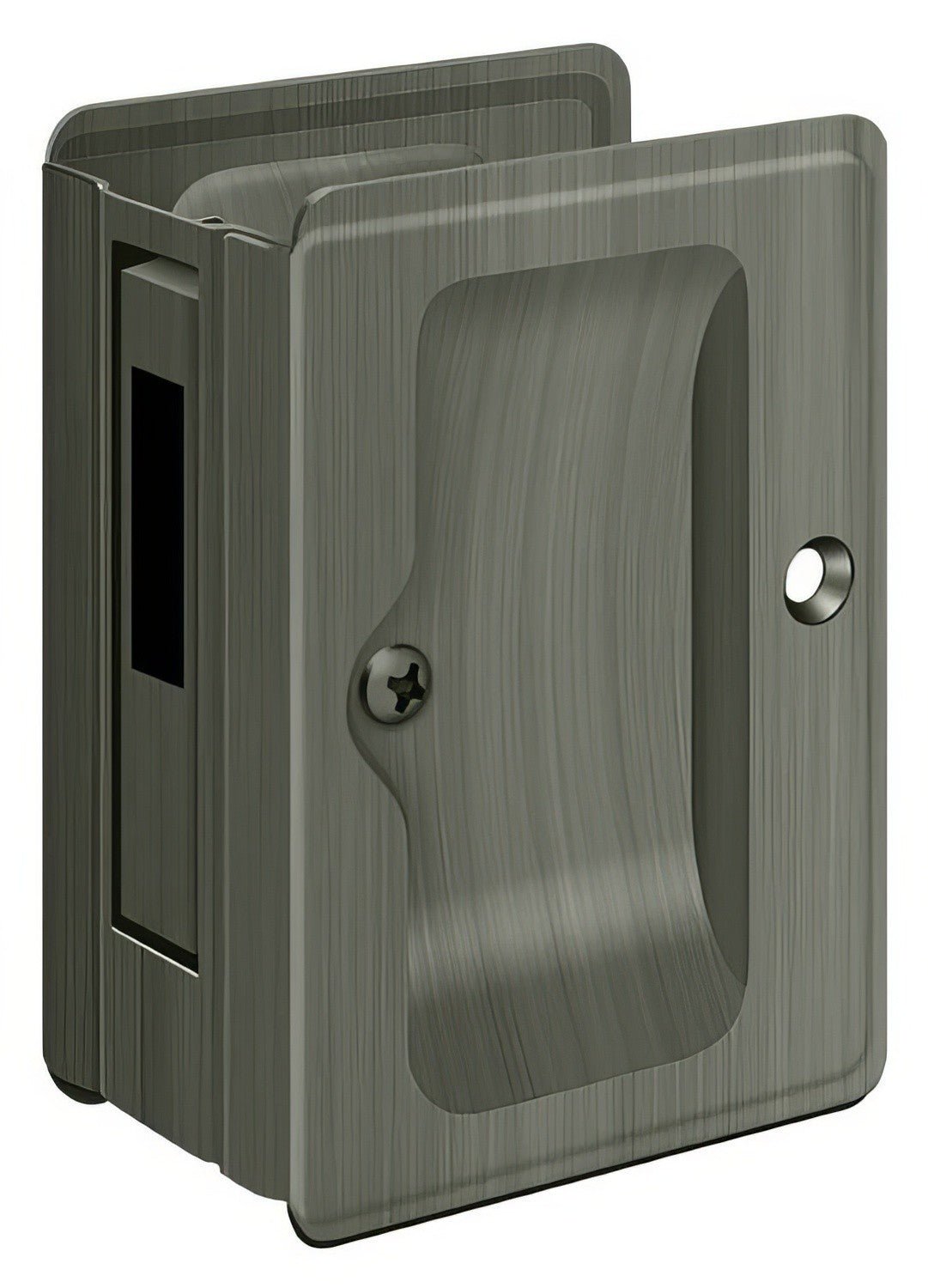 Deltana SDAR325U15A antique nickel pocket door lock