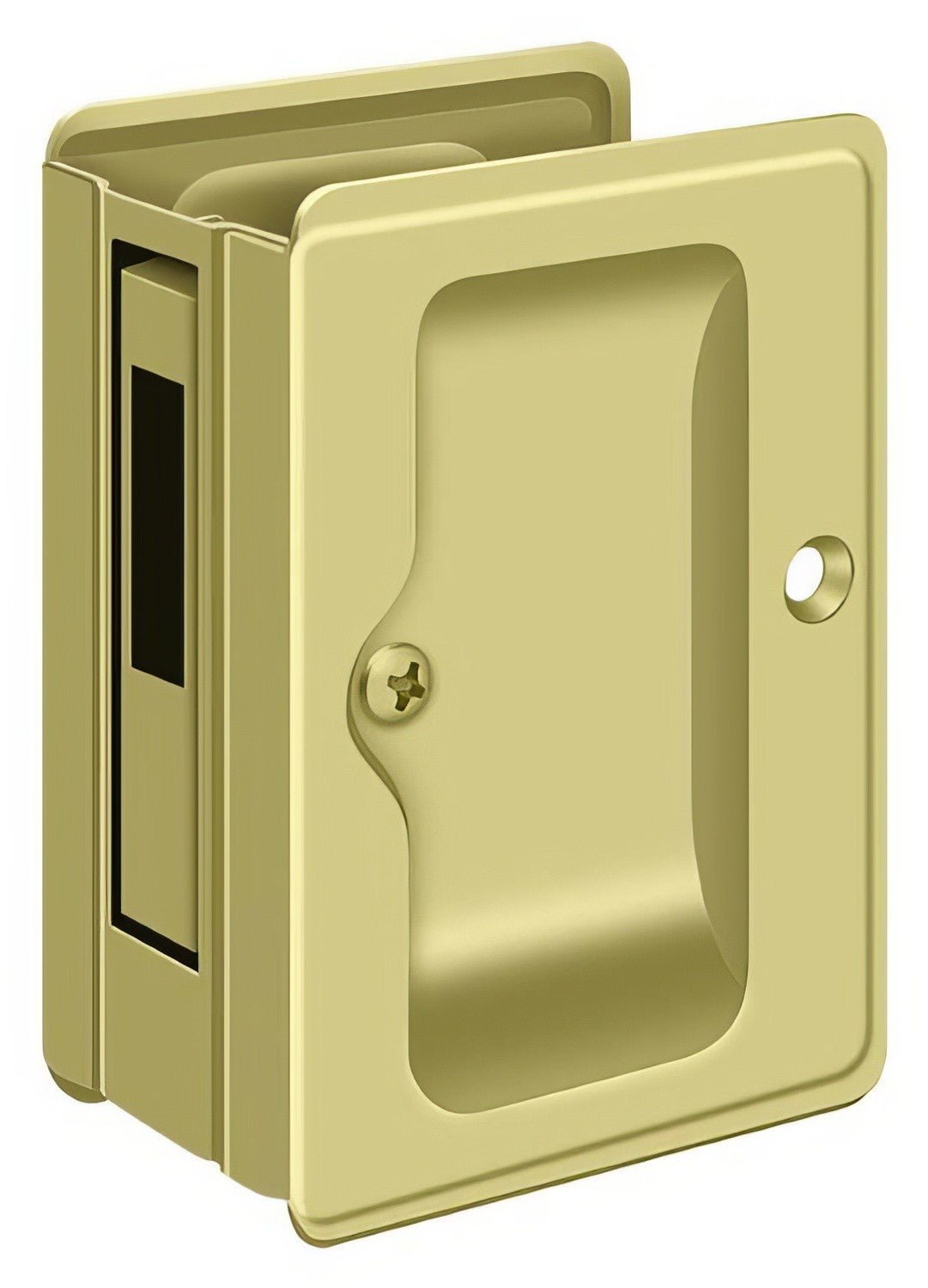 Deltana SDAR325U3 bright bras pocket door lock