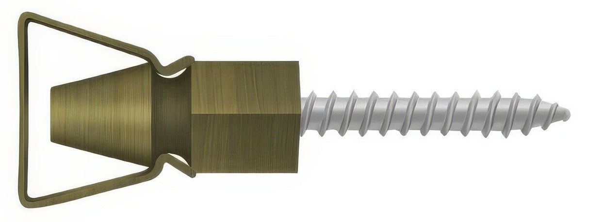 Deltana SDH101U5 antique brass shutter door holder