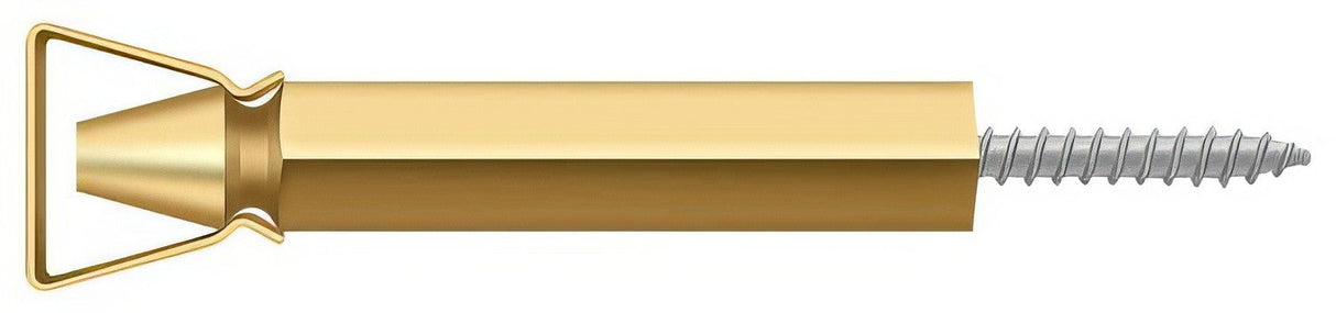 Deltana SDH103CR003 lifetime polished brass shutter door holder