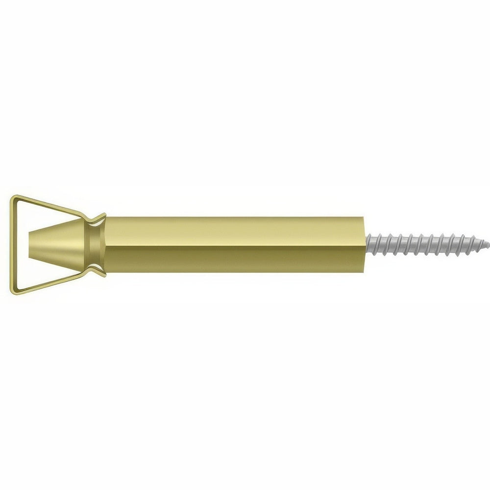Deltana SDH103U3 polished brass shutter door holder