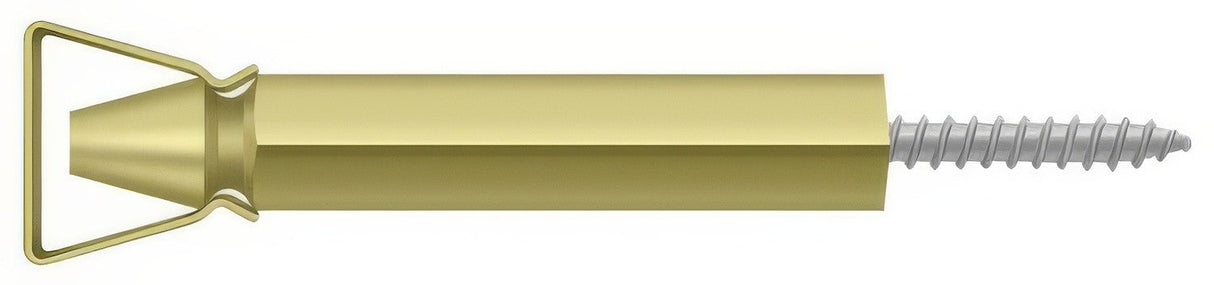 Deltana SDH103U3 polished brass shutter door holder